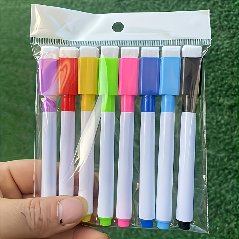Whiteboard Marker Set - 8Pcs Dust-Free Dry Erase Whiteboard Markers