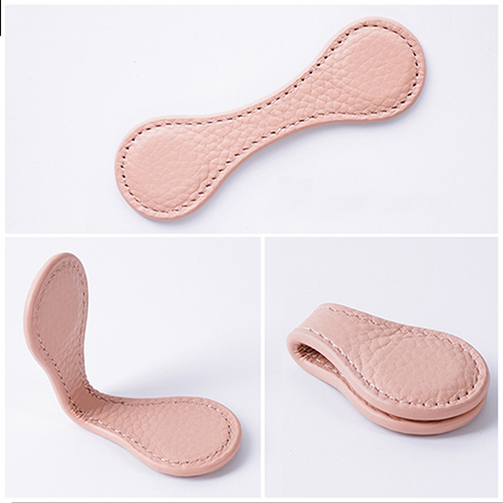 Bookmark Magnetic Clip - Genuine Leather Double‑Sided Magnetic Bookmark Clip