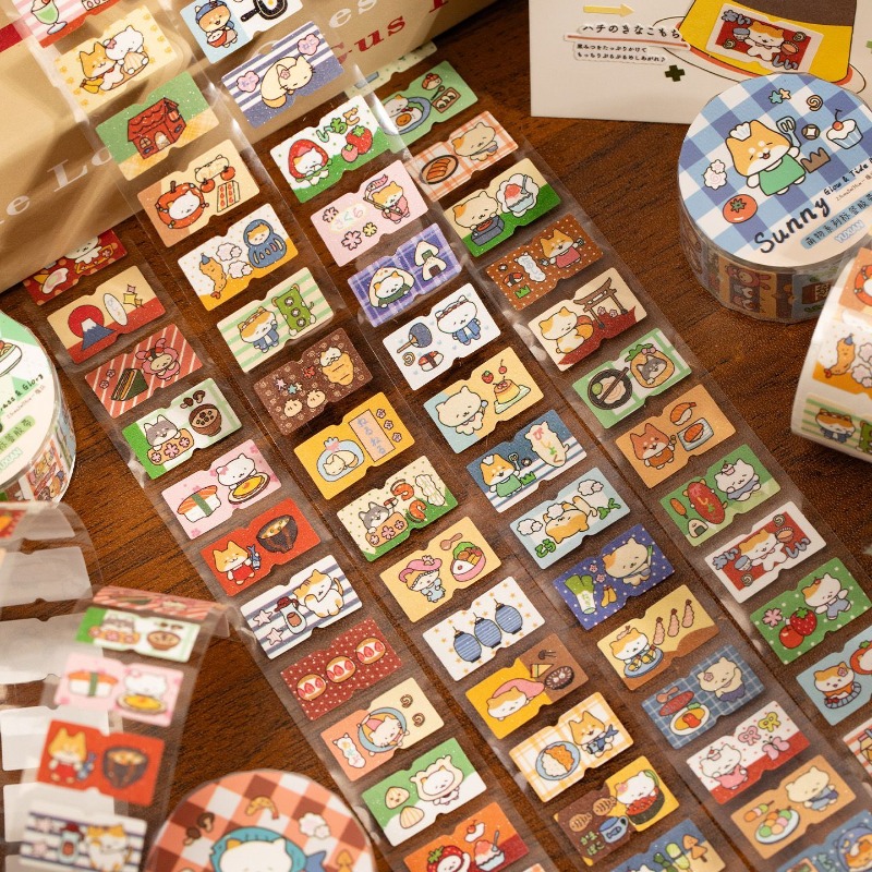 Cartoon Cat Washi Tape Set of  - Washi Tape Set review and price