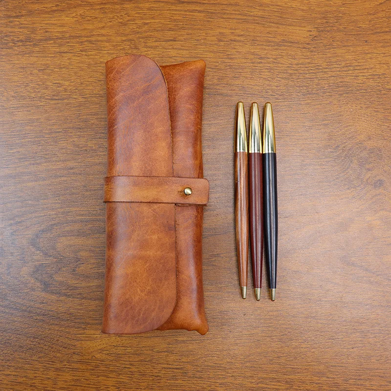 Ins Retro Tanned Leather Korea - Tan Stationery & Office Supply review and price