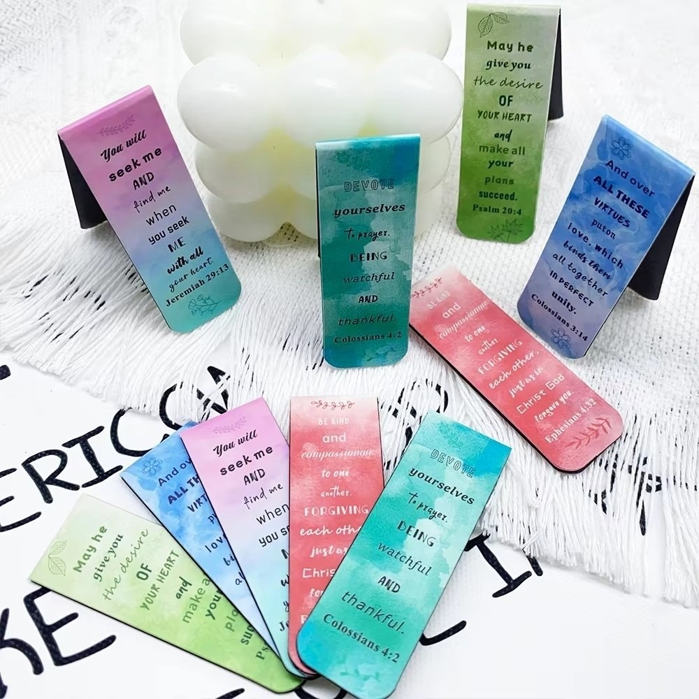 5 Pcs/Set Watercolor Design Ma - Bookmark Magnetic Clip review and price