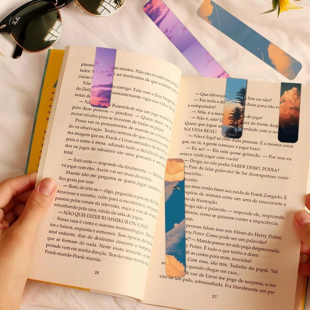 5 Pcs/Set Watercolor Design Ma - Bookmark Magnetic Clip review and price